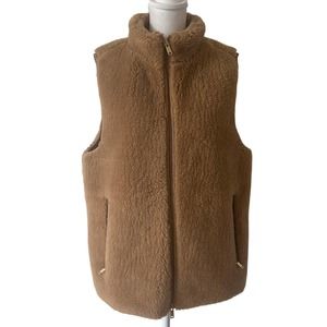 J. Crew Brown Fleece Vest